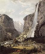 The Fall of the Staubbach,dans the Vallee of Lauterbrunnen